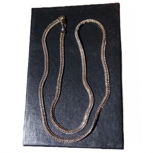 24K GOLD PLATED SILVER THICK CABLE NECKLACE